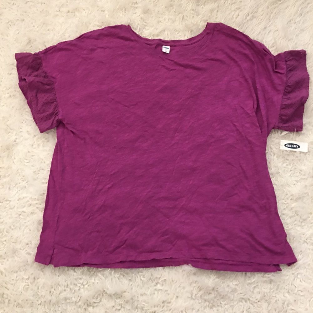 NEW WITH TAGS! Old Navy ruffle sleeve top! 16/18 plus - Picture 3 of 6